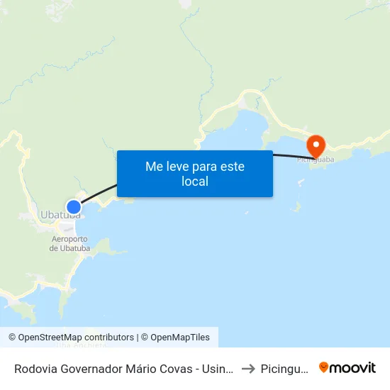 Rodovia Governador Mário Covas -  Usina Velha to Picinguaba map