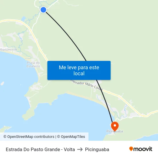 Estrada Do Pasto Grande - Volta to Picinguaba map