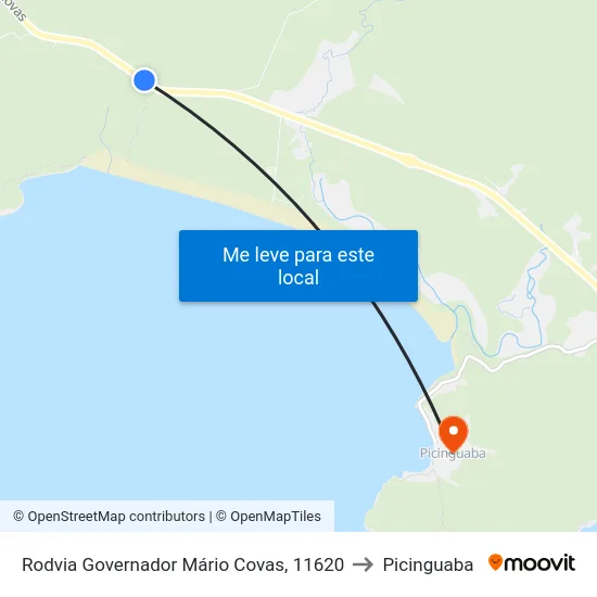 Rodvia Governador Mário Covas, 11620 to Picinguaba map