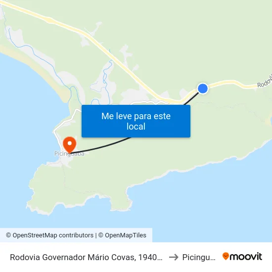Rodovia Governador Mário Covas, 19407-23681 to Picinguaba map
