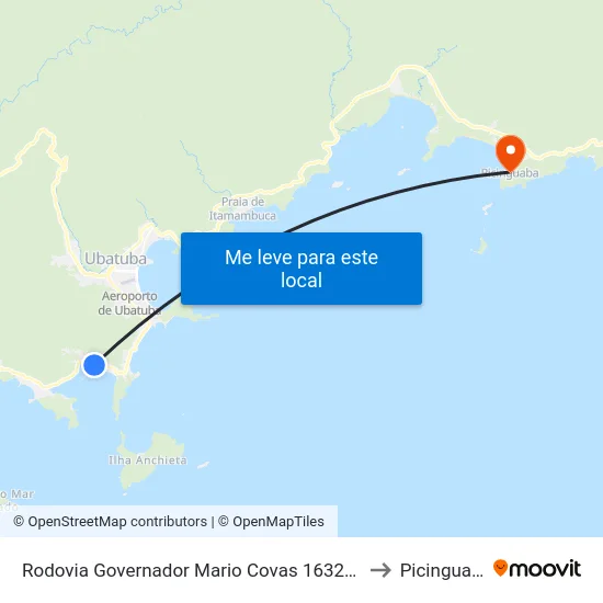 Rodovia Governador Mario Covas  1632-1790 to Picinguaba map