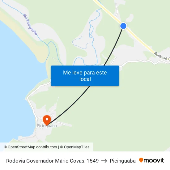 Rodovia Governador Mário Covas, 1549 to Picinguaba map