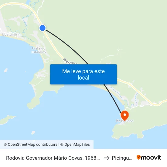 Rodovia Governador Mário Covas, 19689-20119 to Picinguaba map