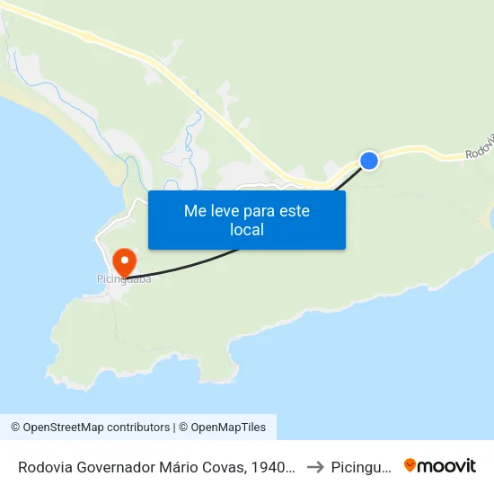 Rodovia Governador Mário Covas, 19407-23681 to Picinguaba map
