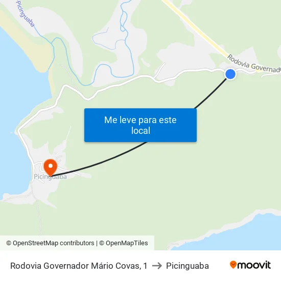 Rodovia Governador Mário Covas, 1 to Picinguaba map