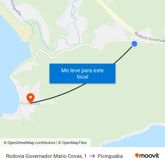 Rodovia Governador Mário Covas, 1 to Picinguaba map