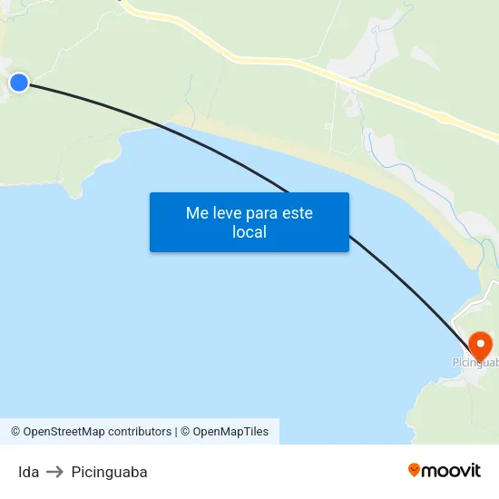 Ida to Picinguaba map
