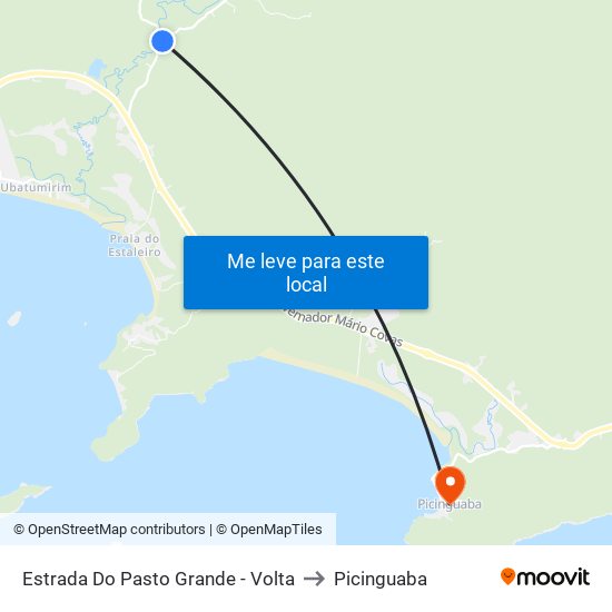 Estrada Do Pasto Grande - Volta to Picinguaba map