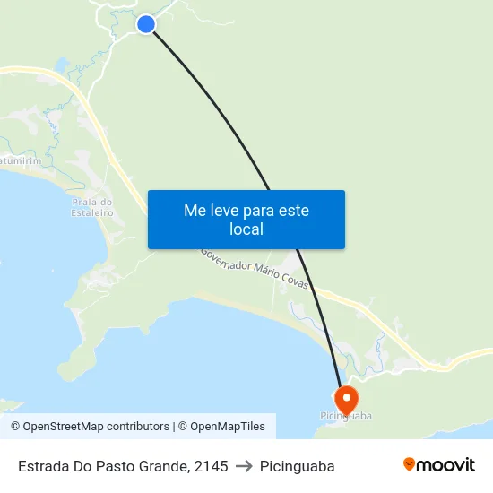 Estrada Do Pasto Grande, 2145 to Picinguaba map
