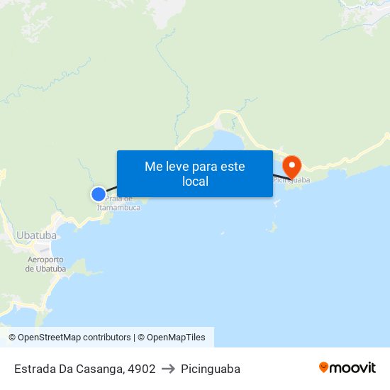Estrada Da Casanga, 4902 to Picinguaba map
