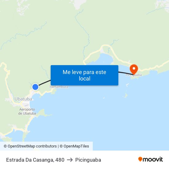 Estrada Da Casanga, 480 to Picinguaba map