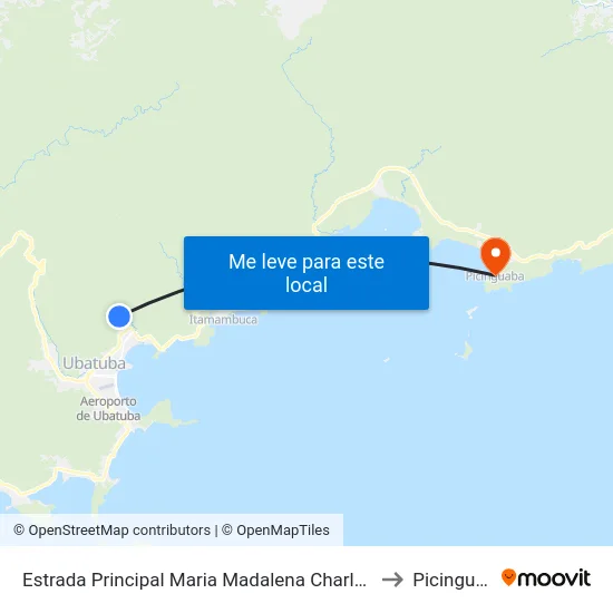 Estrada Principal Maria Madalena Charleaux, 992 to Picinguaba map