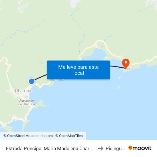 Estrada Principal Maria Madalena Charleaux, 113 to Picinguaba map