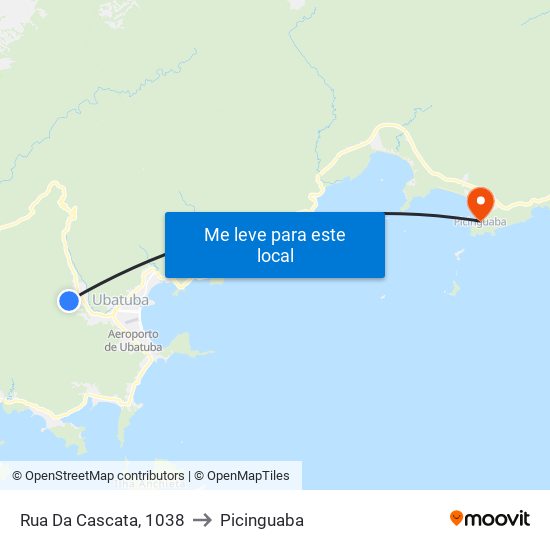 Rua Da Cascata, 1038 to Picinguaba map