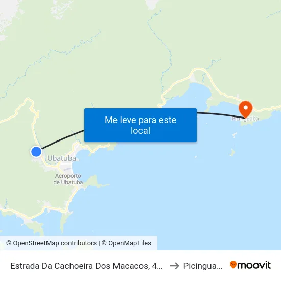 Estrada Da Cachoeira Dos Macacos, 447 to Picinguaba map