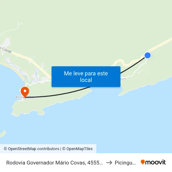 Rodovia Governador Mário Covas, 4555-10723 to Picinguaba map