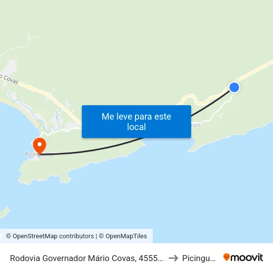 Rodovia Governador Mário Covas, 4555-10723 to Picinguaba map