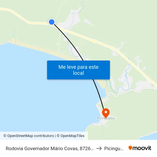 Rodovia Governador Mário Covas, 8726-9716 to Picinguaba map