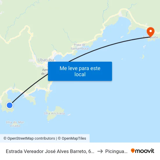 Estrada Vereador José Alves Barreto, 6451 to Picinguaba map