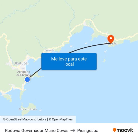 Rodovia Governador Mario Covas to Picinguaba map