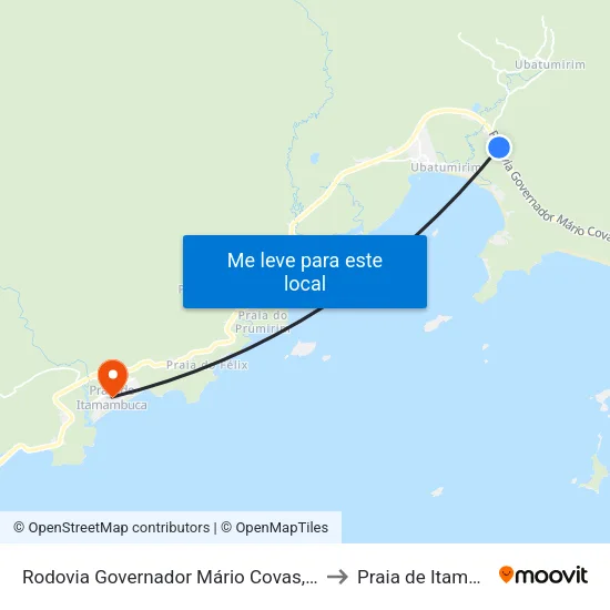 Rodovia Governador Mário Covas, 20361-22091 to Praia de Itamambuca map