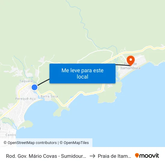 Rod. Gov. Mário Covas - Sumidouro -  Ubatuba - SP to Praia de Itamambuca map