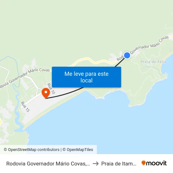 Rodovia Governador Mário Covas, 26509-26581 to Praia de Itamambuca map
