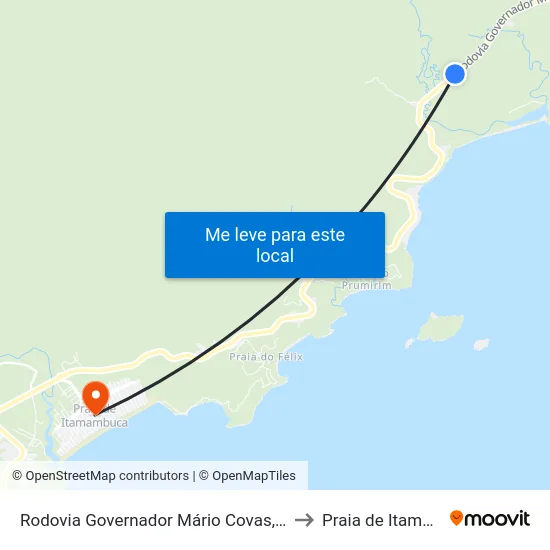 Rodovia Governador Mário Covas, 14933-15033 to Praia de Itamambuca map