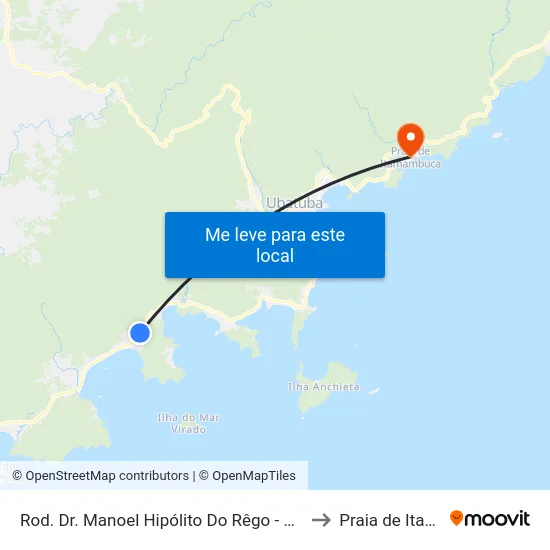 Rod. Dr. Manoel Hipólito Do Rêgo -  16451-16467 - Lagoinha to Praia de Itamambuca map