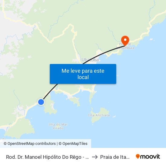Rod. Dr. Manoel Hipólito Do Rêgo -  851-889 - Lagoinha to Praia de Itamambuca map