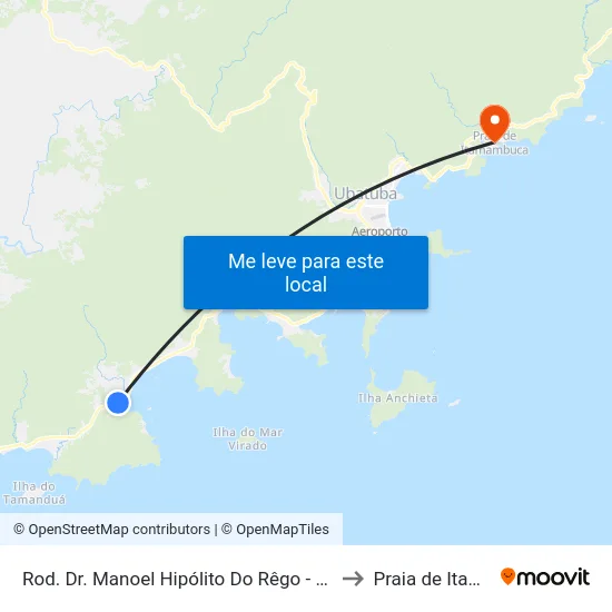 Rod. Dr. Manoel Hipólito Do Rêgo -  871-873 - Maranduba to Praia de Itamambuca map