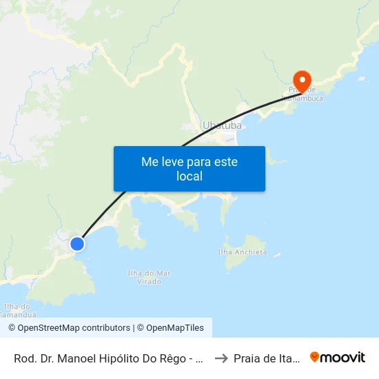 Rod. Dr. Manoel Hipólito Do Rêgo -  851-857 - Praia Do Sape to Praia de Itamambuca map