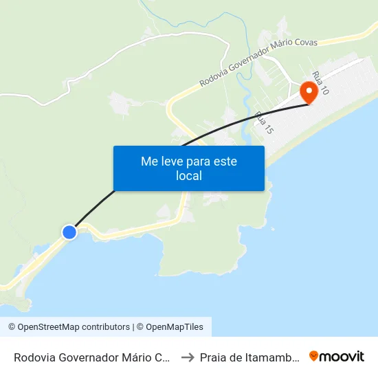 Rodovia Governador Mário Covas to Praia de Itamambuca map