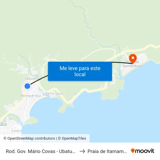 Rod. Gov. Mário Covas -  Ubatuba - SP to Praia de Itamambuca map