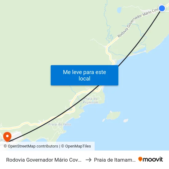 Rodovia Governador Mário Covas, 7216 to Praia de Itamambuca map
