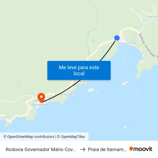 Rodovia Governador Mário Covas, 5986 to Praia de Itamambuca map