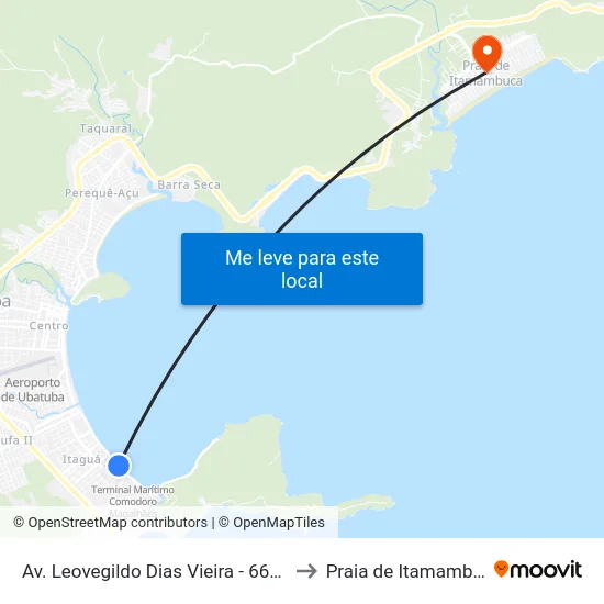 Av. Leovegildo Dias Vieira -  667-747 to Praia de Itamambuca map