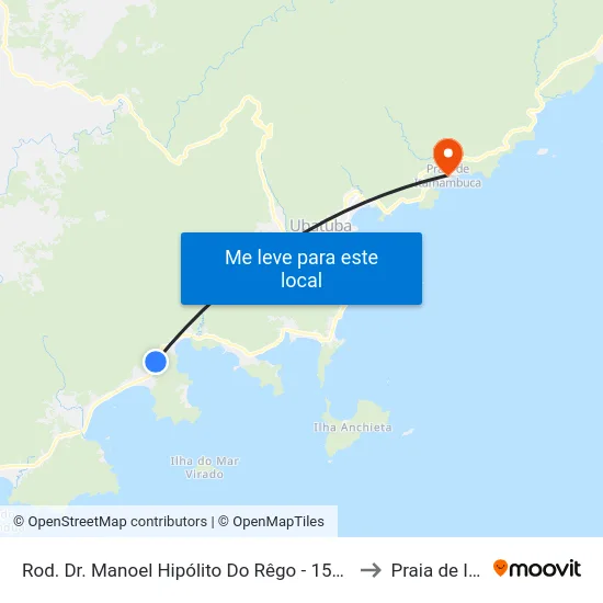 Rod. Dr. Manoel Hipólito Do Rêgo -  15888-16312 - Sertão Do Engenho Velho to Praia de Itamambuca map