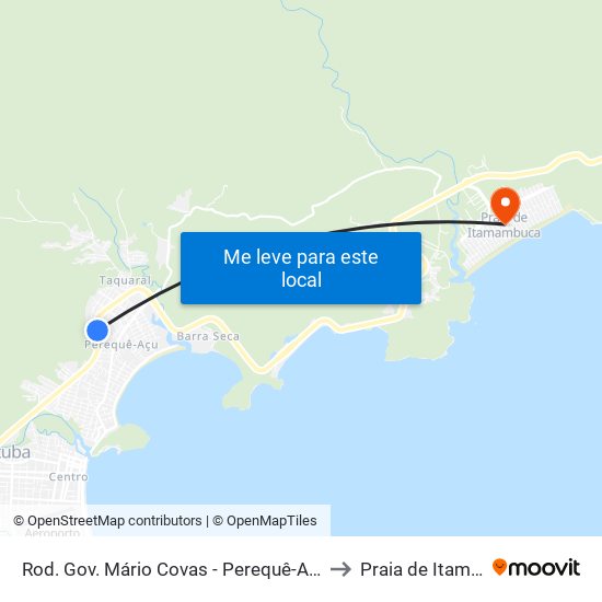 Rod. Gov. Mário Covas - Perequê-Acu -  Ubatuba - SP to Praia de Itamambuca map