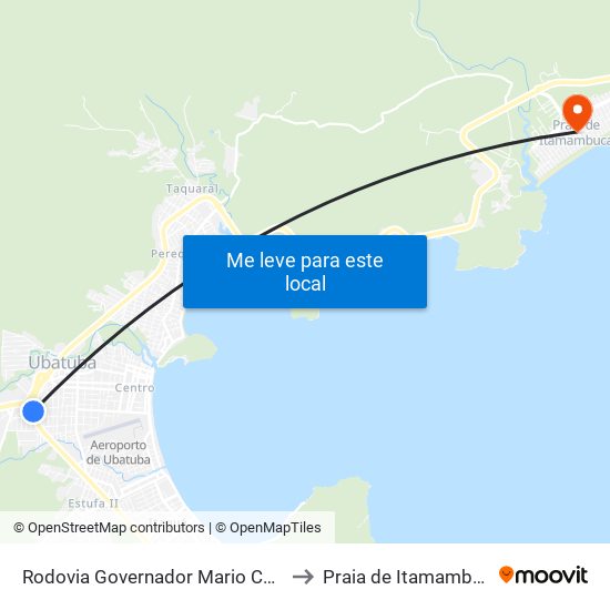 Rodovia Governador Mario Covas to Praia de Itamambuca map
