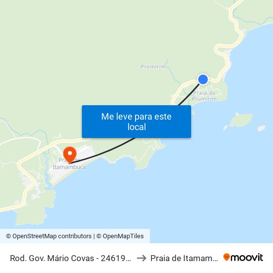 Rod. Gov. Mário Covas -  24619-25079 to Praia de Itamambuca map