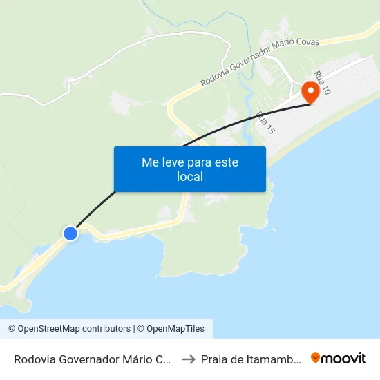 Rodovia Governador Mário Covas to Praia de Itamambuca map