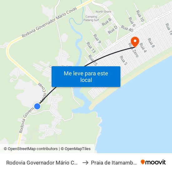 Rodovia Governador Mário Covas to Praia de Itamambuca map