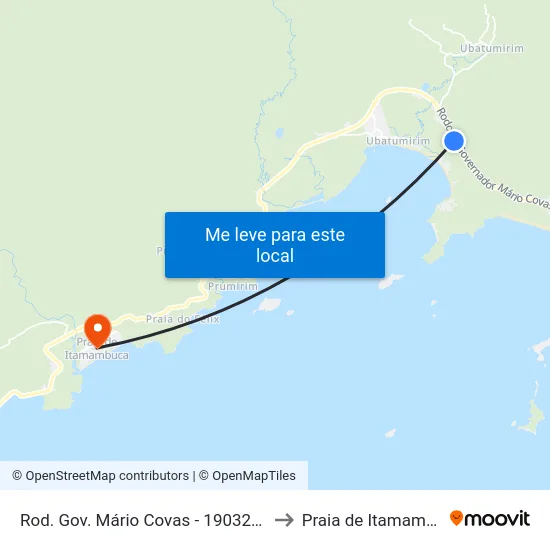 Rod. Gov. Mário Covas -  19032-19368 to Praia de Itamambuca map