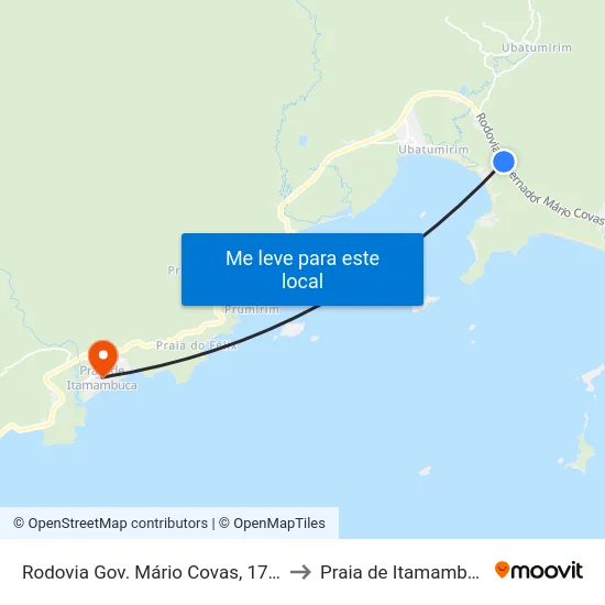 Rodovia Gov. Mário Covas, 17853 to Praia de Itamambuca map