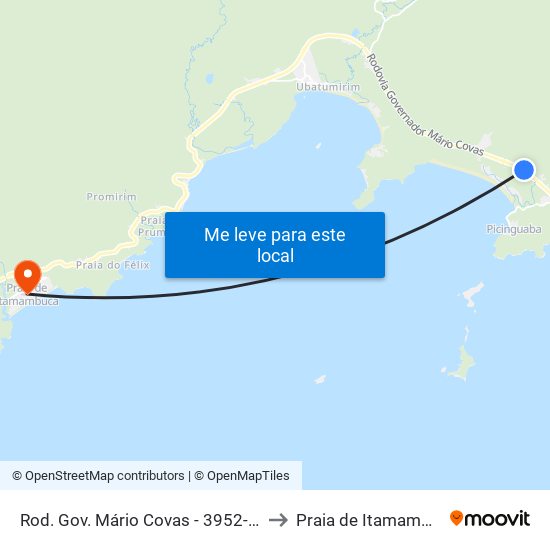 Rod. Gov. Mário Covas -  3952-4090 to Praia de Itamambuca map