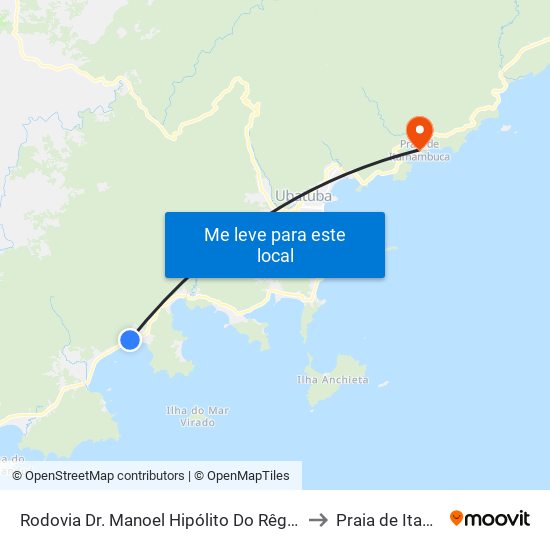 Rodovia Dr. Manoel Hipólito Do Rêgo, 852-874 - Lagoinha to Praia de Itamambuca map