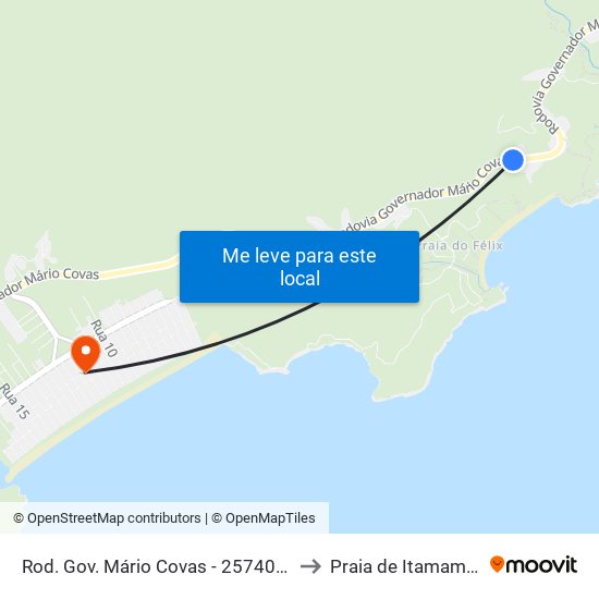 Rod. Gov. Mário Covas -  25740-26358 to Praia de Itamambuca map