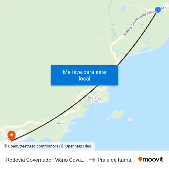 Rodovia Governador Mário Covas, 8373-8475 to Praia de Itamambuca map