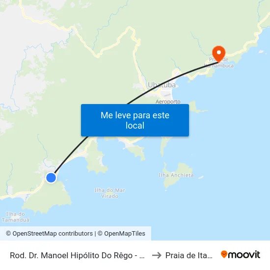 Rod. Dr. Manoel Hipólito Do Rêgo -  882-890 - Rio Da Prata to Praia de Itamambuca map